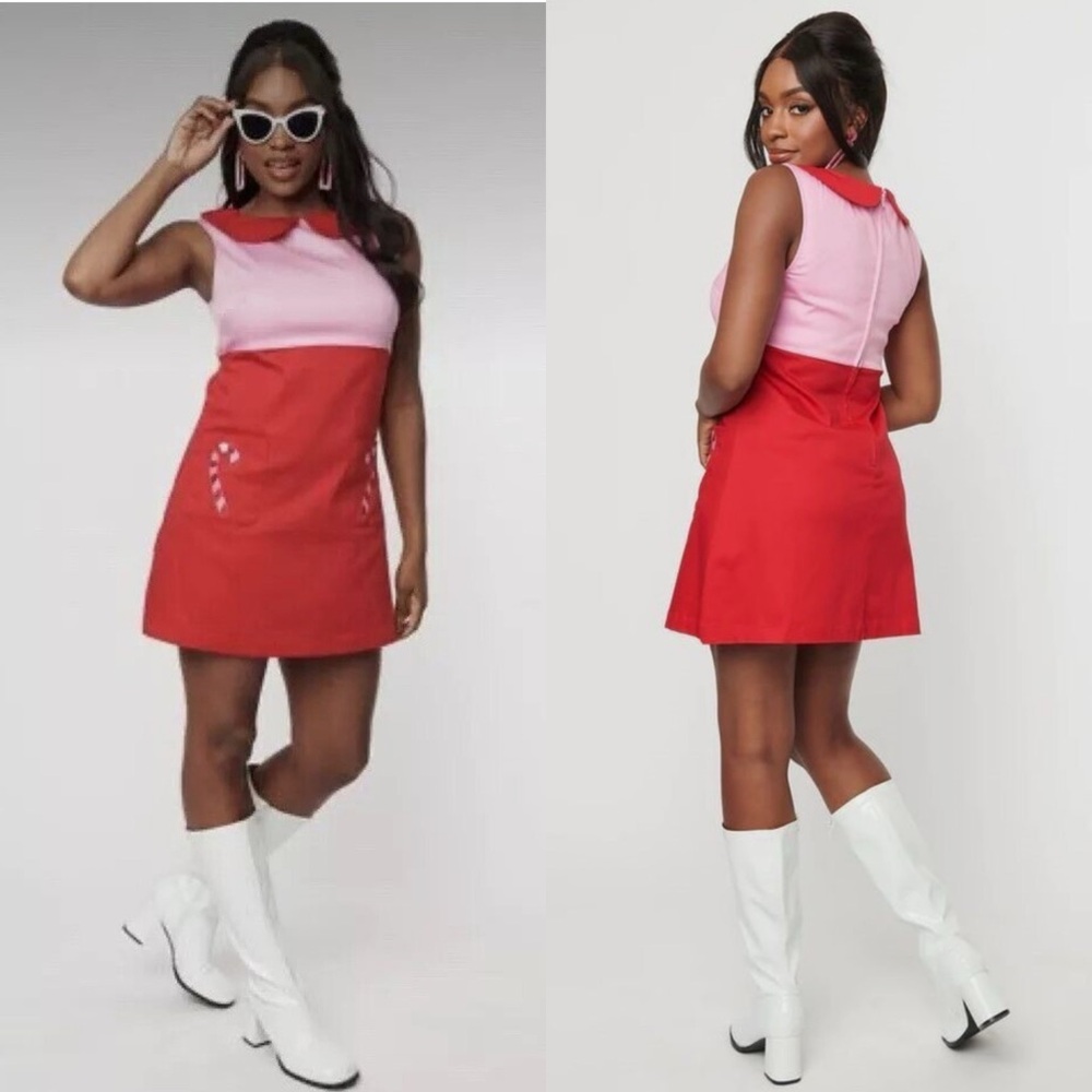 Unique Vintage candy cane dress